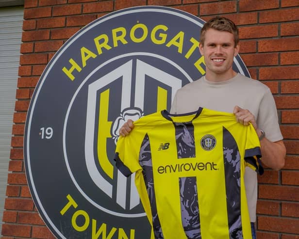 Lewis Cass has joined Harrogate Town on a two-year contract. Picture: Harrogate Town AFC