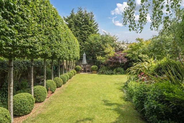 A section of the walled and landscaped garden.