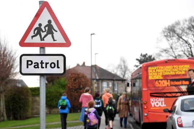 Backed by Goldsborough and Sicklinghall School Council, villagers are supporting a 20mph petition to pressure North Yorkshire Council for action on road safety. (Picture Gerard Binks)