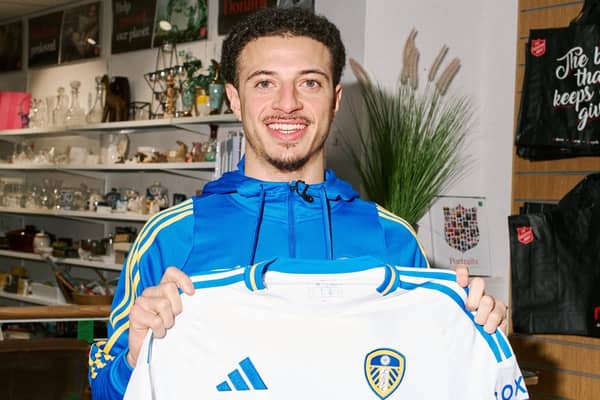 Ethan Ampadu, captain of Leeds United, has donated a signed shirt to The Salvation Army in Ripon as part of Green Football’s Great Save campaign that has been launched to help shine a light on the impact of climate change