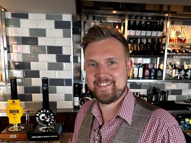 New general manager of The Crown Hotel in Boroughbridge, Jamie Chilton.
