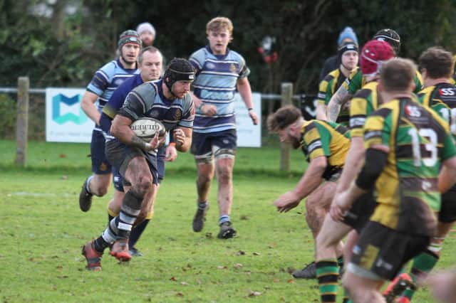 Ripon RUFC on the attack during Saturday's home win over Bramley Phoenix. Picture: Submitted