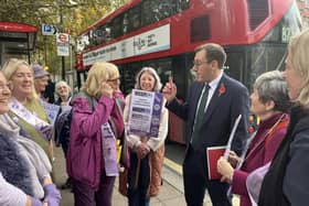 Pensions 'scandal' - Harrogate and Knaresborough MP Tom Gordon meets campaigners battling for compensation for millions of WASPI women. (Picture contributed)