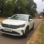 The Volkswagen Taigo looks every inch the SUV from the front.