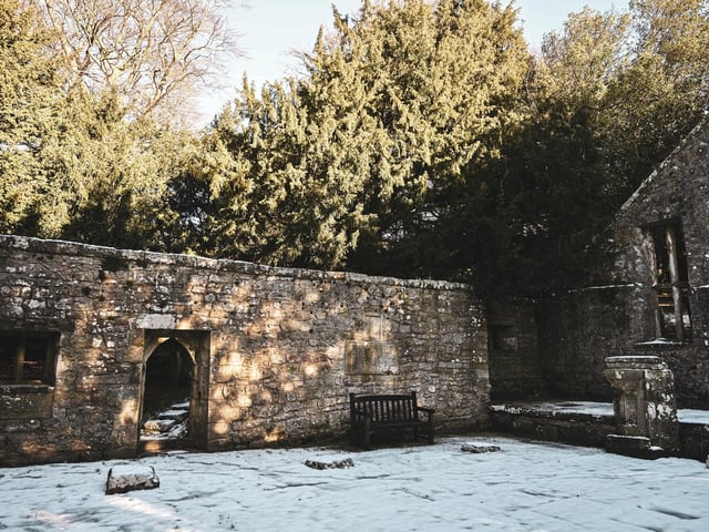 St Mary's is the remains of this Parochial Chapel which is nestling in a small woodland area.