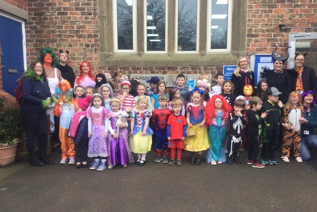 Pupils Markington Church of England Primary and Nursery School dressed up as their favourite book characters