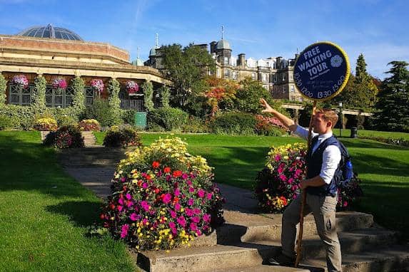Leading the way - Since he had the idea of launching his Free Walking Tours in 2018, the charismatic Harry has become a quintessential part of Harrogate’s cultural life – and visitor economy. (Picture contributed)