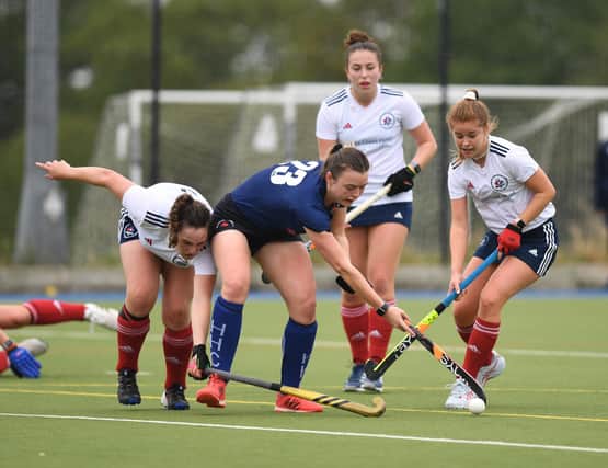 Harrogate Hockey Club Ladies 1st XI held Didsbury Northern to a goalless draw on Saturday afternoon. Picture: Gerard Binks