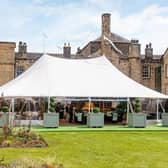 The new Orchard restaurant at Grantley Hall is the ideal setting to enjoy some superb hospitality outside