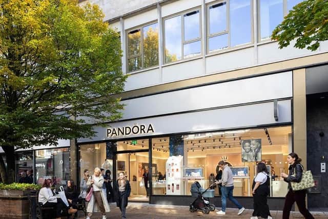 A retail parade, on Cambridge Street in Harrogate town centre, which is home to Bodycare and Pandora, could be sold for more than £2 million at auction