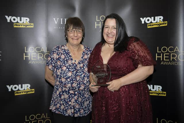 Laura Dudley picked up the Betty’s Good Egg Award at the Local Hero Awards 2022