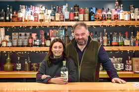 Pictured: Founders of Whittaker's Distillery - Jane and Toby Whittaker.
