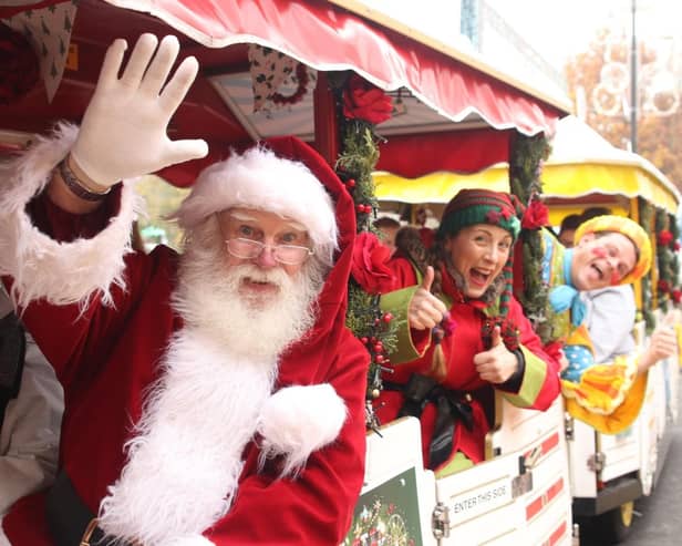 The arrival of Harrogate's action-packed Christmas season will include the Candy Cane Express road train in the town centre. (Picture contributed)