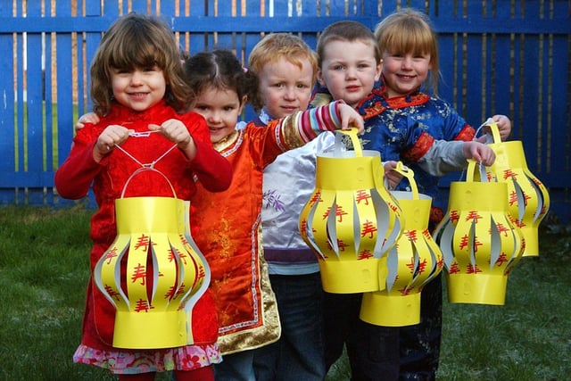 Look at the fun they had with new year lanterns at Ashfields Nursery 16 years ago. In the picture are Olivia Ditchburn, Harli Adamson, Aidan Hill, Marshall Dixon and Ellie Falconer.