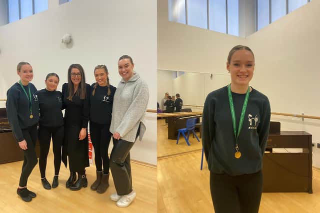 Pictured: Students at Upstage Academy who performed at Harrogate Competitive Festival, including those who won individual medals.