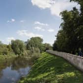 Flood defences in Tadcaster