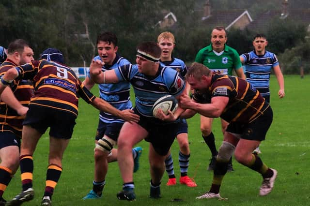 Ripon RUFC looked to be on course for a fine win over Yorkshire Two leaders Wath-Upon-Dearne, but were undone by a last-gasp penalty goal, which condemned them to the narrowest of defeats. Picture: Mandy Errington Photography