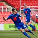 Harrogate Town were soundly beaten on the road at Swindon Town on Saturday afternoon. Pictures: Matt Kirkham
