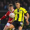 Jack Muldoon scored the only goal of the game as Harrogate Town upset Wrexham in the FA Cup. Picture: Matt Kirkham
