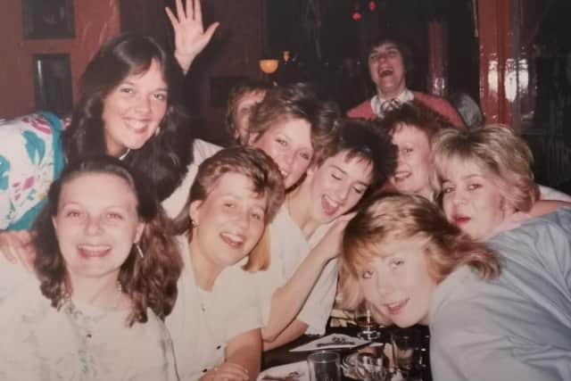 Flashback to the 1980s - The teenage NHS nurses on a night out in Harrogate when they were training in the town. (Picture Alison Chatten)