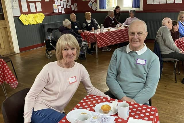 People living with dementia and their carers at the WiSE Memory Café. 