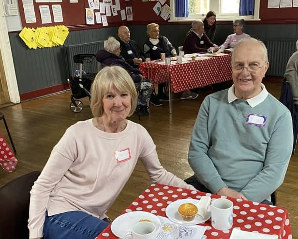 People living with dementia and their carers at the WiSE Memory Café. 