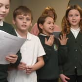 Willow Tree Primary School Christmas Choir singing at Matcham Grange in Harrogate.