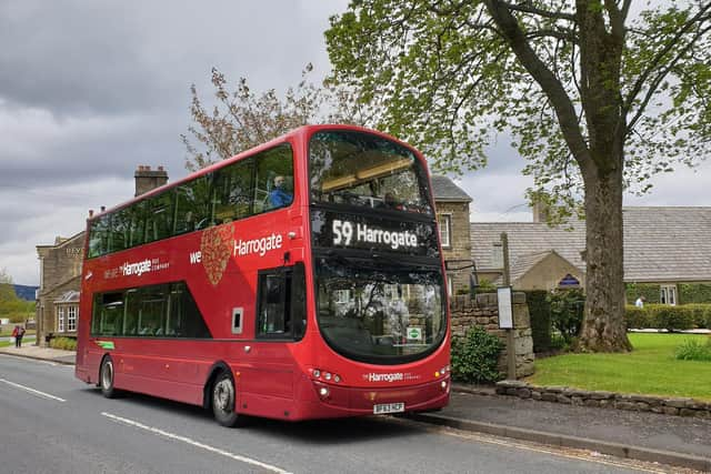 DalesBus service take a temporary route as section of the A59 at Kex Gil undergoes road resurfacing.