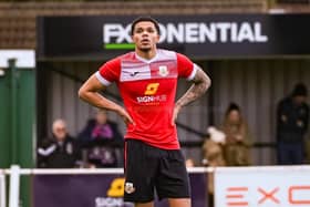 Cole Wildin has impressed at the heart of Knaresborough Town's defence since rejoining the club on loan. Picture: Graham Finney Photography/Knaresborough Town AFC