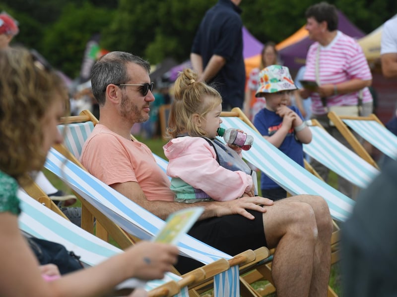 Visitors young and old enjoying the entertainment on offer at the festival