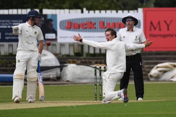 Jack Shutt snapped up six wickets as Harrogate CC saw off Driffield Town. Picture: Gerard Binks