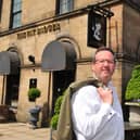 Simon Cotton outside the Fat Badger, Harrogate. Picture Gerard Binks.