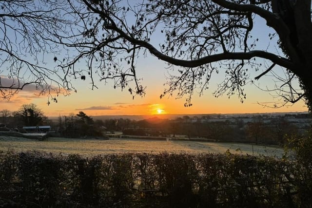 A gorgeous sunrise across the Harrogate district this morning