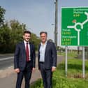 Conservative York & North Yorkshire mayoral candidate, Keane Duncan and Julian Sturdy, Conservative MP for York Outer,  welcome investment in dualling York’s A1237  Outer Ring Road. (Picture contributed)