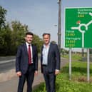 Conservative York & North Yorkshire mayoral candidate, Keane Duncan and Julian Sturdy, Conservative MP for York Outer,  welcome investment in dualling York’s A1237  Outer Ring Road. (Picture contributed)