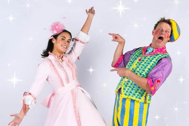 Harrogate Theatre panto stars - Tim Stedman as Idle Jack and Faye Weerasinghe as Alice Fitzwarren. (Picture Karl Andre)
