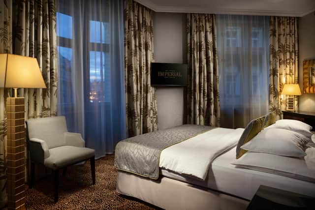 A Junior Suite at the Art Deco Imperial Hotel in Prague. Image: Jiri Lizler
