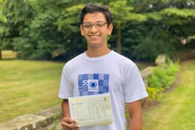 Samarth Dasarathi, of Ripon Grammar School, achieved four A*s in maths, further maths, chemistry and physics