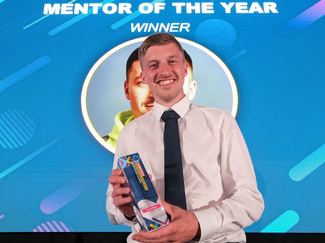 Mentor of the Year Award winner James Weets, of Martin and Gerard Electrical Contractor Ltd