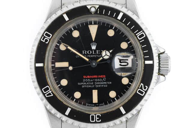A Rare 1969 Rolex Single Red Line ‘Meters First’ Submariner – estimate: £9,000 - £12,000