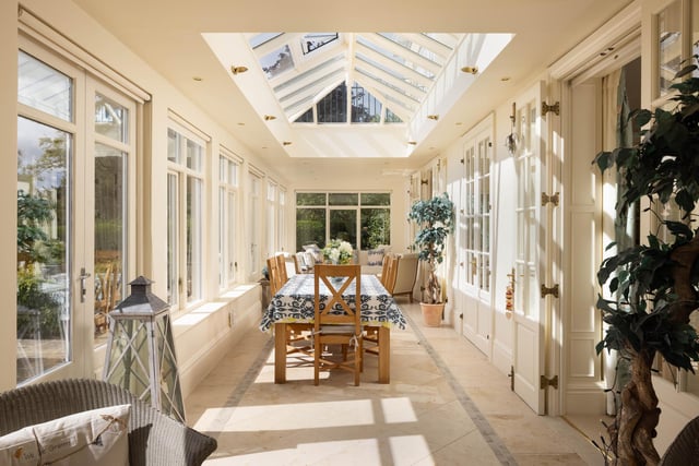 The orangery has bright and versatile space.