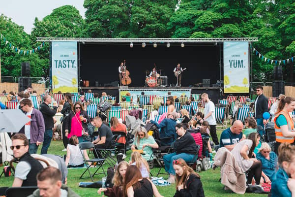 There will be a host of live music at the Harrogate Food and Drink Festival next weekend
