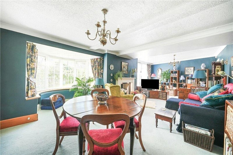 Open plan living in the surprisingly spacious cottage interior.