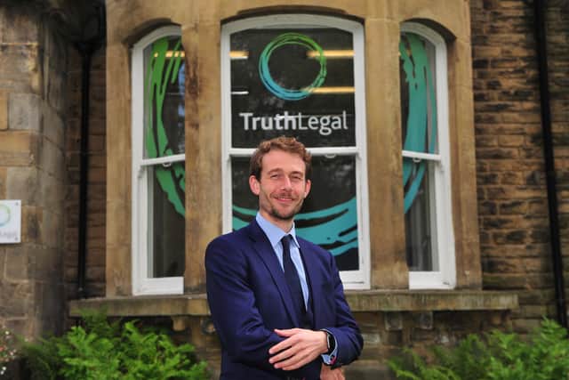 Andrew Gray, founder and former managing director of  Harrogate firm Truth Legal, has joined forces with Ann Page to launch a new hi-tech way of harnessing the energy and ideas of employees. (Picture Gerard Binks)