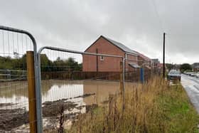 Residents have expressed fears over the risk of flooding at Kingsley Drive in Harrogate, sending this photograph of the area after heavy rain recently. (Picture contributed)