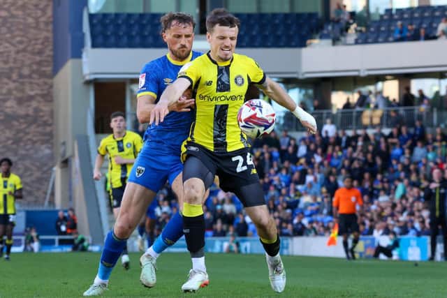 Josh March had Harrogate Town's best chance at Plough Lane but could not add to his tally of seven goals for the season.