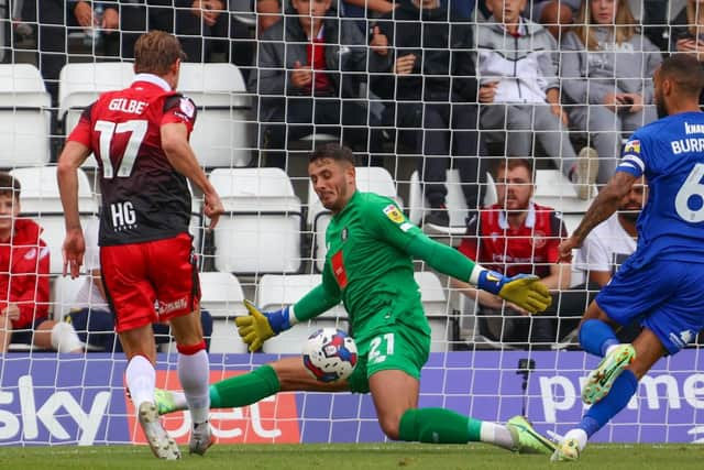 Pete Jameson has been Harrogate Town's regular number one since arriving from York City in the summer.