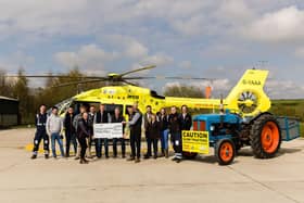 Organisers of the Knaresborough Tractor Run have presented a cheque for £26,000 to the Yorkshire Air Ambulance