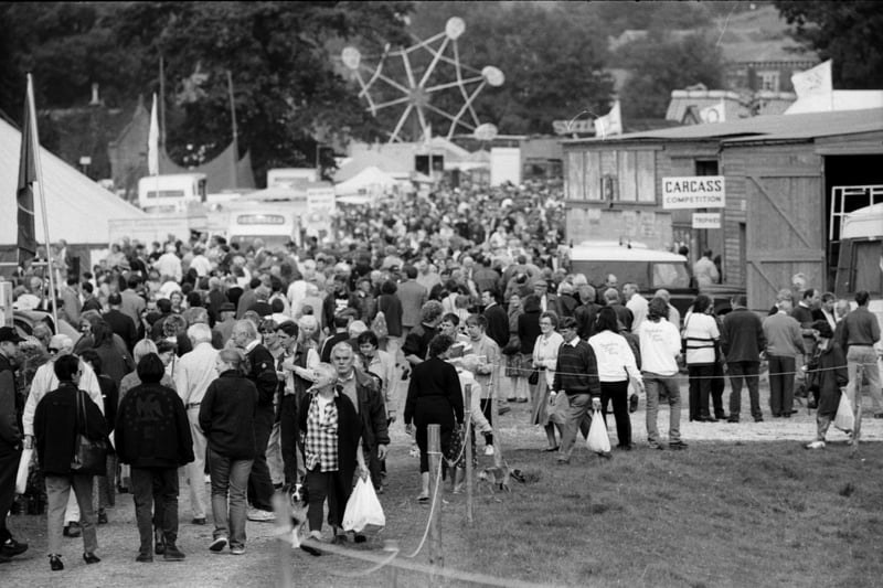 The general crowds attending Pateley Show back in 1996.