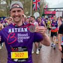 Harrogate headteacher Nathan Sadler has completed his first in a trio of marathons to raise money for charity